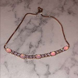 Rose Gold Swarovski Crystal Tennis Bracelet